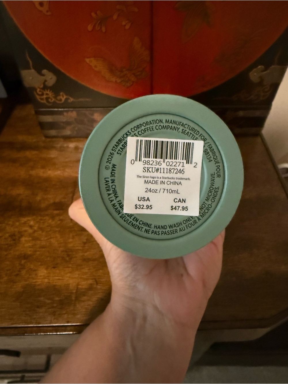 Starbucks x Peanuts Mint Green 24oz Cold Cup- NWT - Picture 7 of 7